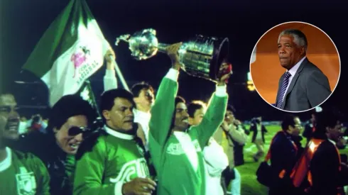 Atlético Nacional festejando el título de la Copa Libertadores de 1989.
