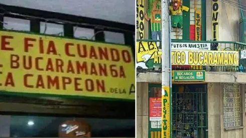 "Se fía cuando el Bucaramanga sea campeón", curiosa historia de una tienda que se hizo viral