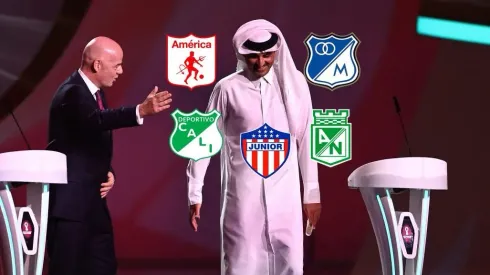 Gianni Infantino con Sheikh Tamim bin Hamad Al Thani, emir de Qatar.
