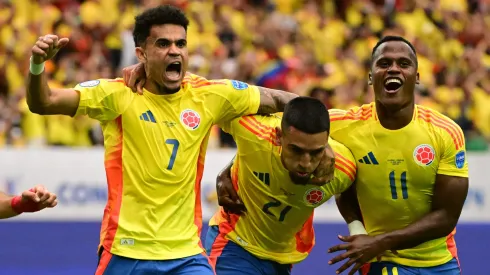 Jugadores de la Selección Colombia celebrando el gol ante Paraguay por la Copa América 2024.
