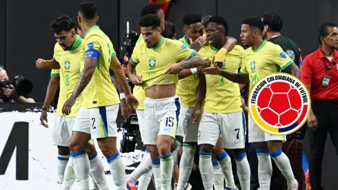 Jugadores de la Selección de Brasil festejan el gol ante Paraguay por la Copa América 2024.
