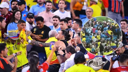 Darwin Núñez contra los hinchas de la Selección Colombia.
