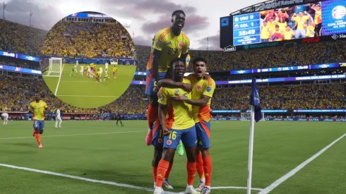 Así se vio el gol de Colombia ante Uruguay desde la tribuna