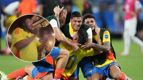 Jugadores de la Selección Colombia festejando el paso a la final de la Copa América 2024.
