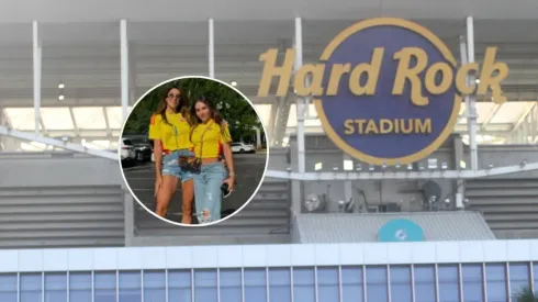 Daniela Ospina en el estadio Hard Rock.
