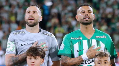 David Ospina y Edwin Cardona de Atlético Nacional por la fecha 9 de la Liga BetPlay DIMAYOR II 2024.
