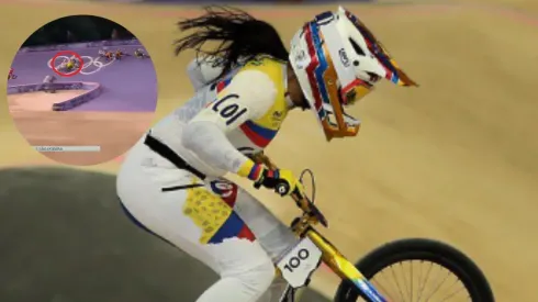 Mariana Pajón iba a la final de BMX y una rival la cerró dejándola sin chances en París 2024