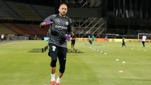 David Ospina en un entrenamiento de Nacional.
