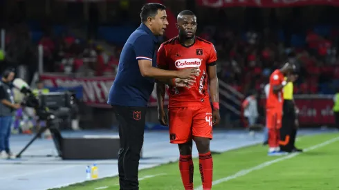 César Farias en América de Cali ante Atlético Nacional por la fecha 2 de la Liga BetPlay DIMAYOR I 2024.
