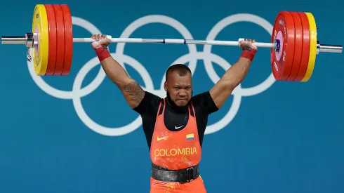 Yeison López, medallista olímpico colombiano en la Halterofilia.
