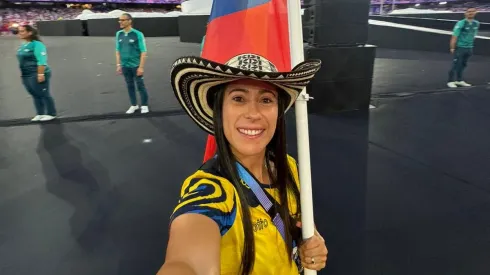 Mariana Pajón en la clausura de París 2024.
