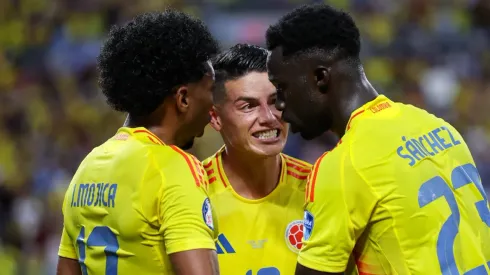 Johan Mojica James Rodríguez y Dávinson Sánchez.
