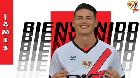 James Rodríguez fue confirmado como nuevo jugador del Rayo Vallecano de España.
