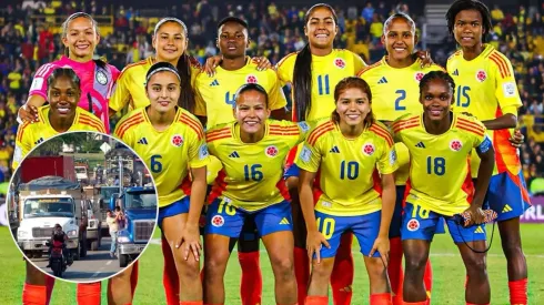 Jugadoras de la Selección Colombia en el Mundial Femenino Sub 20.
