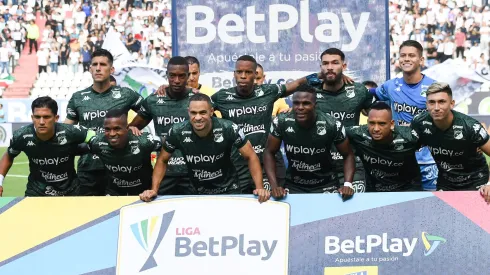 Jugadores del Deportivo Cali ante Once Caldas por la fecha 10 de la Liga BetPlay DIMAYOR II 2024.
