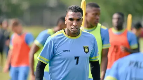 Johan Arango entrenando con el Internacional de Palmira.
