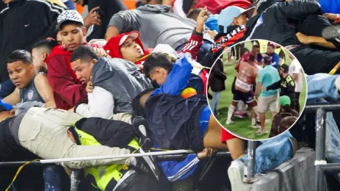 Hinchas del Junior en el estadio Atanasio Girardot.
