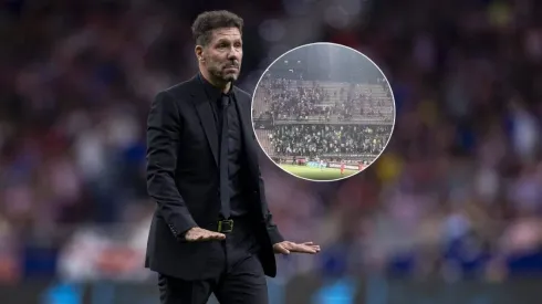 Diego Simeone, DT del Atlético de Madrid.
