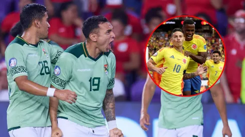 Bruno Miranda celebrates his goal 1-1- of Bolivia during the CONMEBOL Copa America 2024 group C match between Bolivia and Panama. José Luis Melgarejo.
