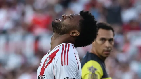 Miguel Ángel Borja con River Plate.
