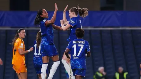 Mayra Ramírez celebra el gol contra Real Madrid.
