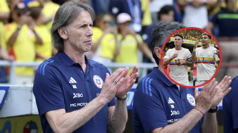 Ricardo Gareca, entrenador de Chile ante Colombia.
