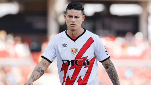 James Rodríguez con el Rayo Vallecano ante Mallorca.
