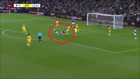 Golazo de Jhon Durán en su regreso como titular con Aston Villa ante Crystal Palace