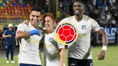 Falcao con Juan Ramírez y Sergio Mosquera.
