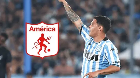 Juan Fernando Quintero con Racing.
