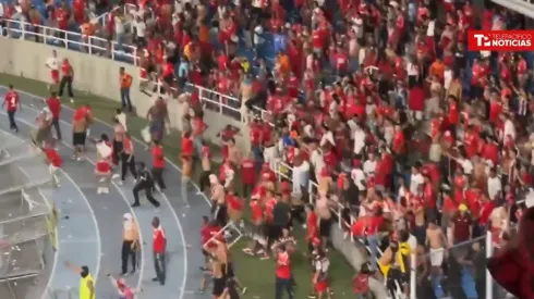 Hinchas del América de Cali en el Pascual Guerrero.
