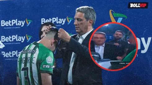 El empujón de los jugadores de Atlético Nacional al presidente de la Dimayor