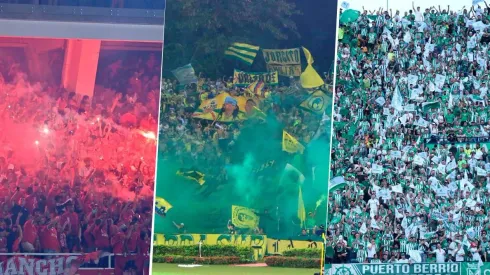 Hinchas del fútbol colombiano.
