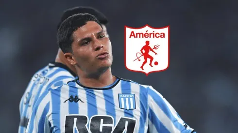 Juan Fernando Quintero con Racing.
