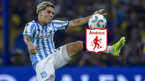 Juan Fernando Quintero con Racing.
