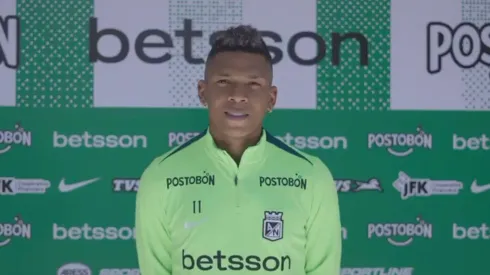 Billy Arce con Atlético Nacional.
