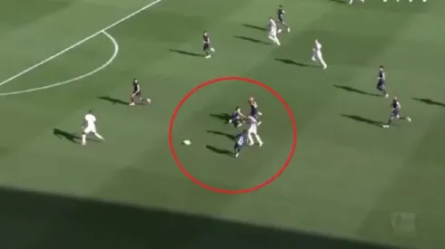 El momento en el que Luis Díaz se saca a los rivales del Hoffenheim.