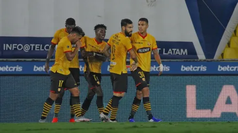 Guayaquil, domingo 23 de mayo del 2021En el estadio Monumental Banco Pichincha, Barcelona a CD Olmedo por la #13 fecha del campeonato de fútbol Liga Pro Betcris Fotos:Cesar Muñoz/API
