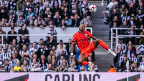 NEWCASTLE UPON TYNE, ENGLAND – MAY 18: Pervis Estupiñán of Brighton and Hove Albion in action during the Premier League match between Newcastle United and Brighton & Hove Albion at St. James Park on May 18, 2023 in Newcastle upon Tyne, United Kingdom. (Photo by Richard Callis/MB Media/Getty Images)
