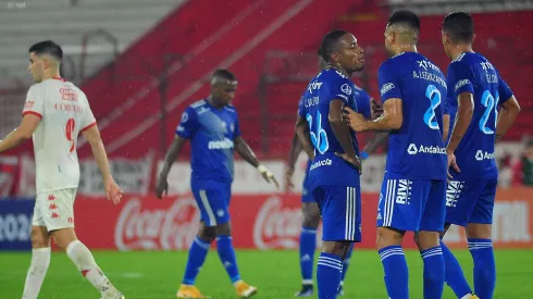 Buenos Aires, Argentina. Emelec de visita para enfrentar a Huracán por la fecha 4 del grupo B de la Copa Sudamericana. API / JORGE MATIAS
