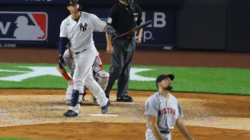 Gary Sanchez of the New York Yankees homered vs. the Boston Red Sox (Getty)
