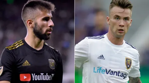 Real Salt Lake vs. LAFC: Diego Rossi of LAFC (left) and Albert Rusnak of Real Salt Lake (Getty).
