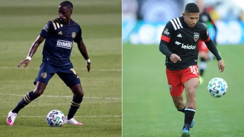 Jamiro Monteiro (left) and Edison Flores. (Getty)
