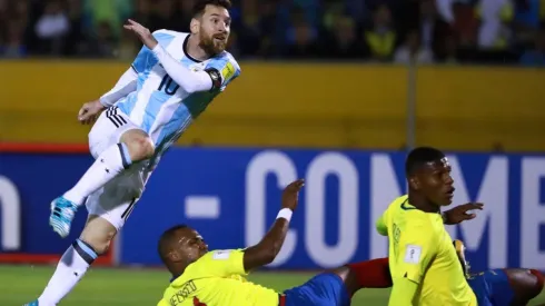 Lionel Messi loves playing against Ecuador in World Cup qualifying. (Getty)
