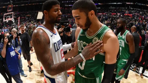 While George (left) saw his rating drop, Tatum got a huge boost. (Getty)
