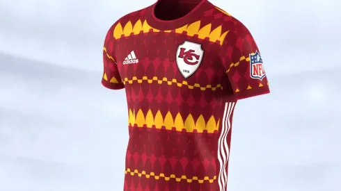 An arrowhead look for the Kansas City Chiefs.