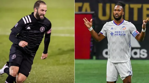 Gonzalo Higuaín (left) will try to take his team to the MLS Cup 2020. (Getty)
