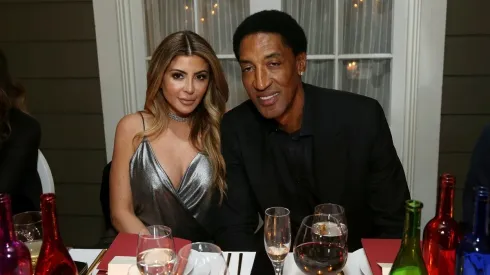 Scottie Pippen and his wife during 2018 NBA All-Stars Week. (Getty)
