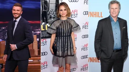 David Beckham, Natalie Portman, and Will Ferrell (Getty)
