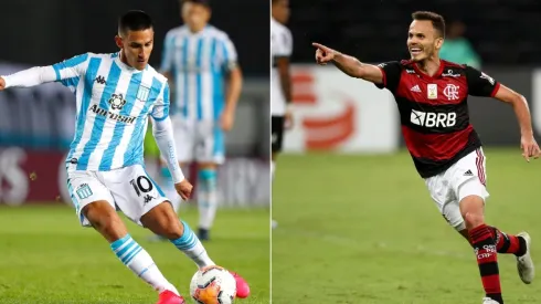 Racing's Matias Rojas (left) and Flamengo's Rene (right). (Getty)
